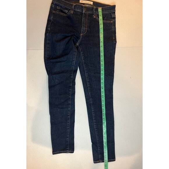 Gap 1969 Vintage True Skinny Ankle Jeans Stretch Mid Rise Dark Blue Size 28R - Picture 5 of 9